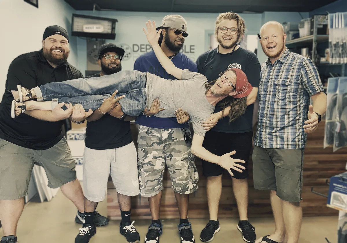 The Dependable Expendables crew in 2018