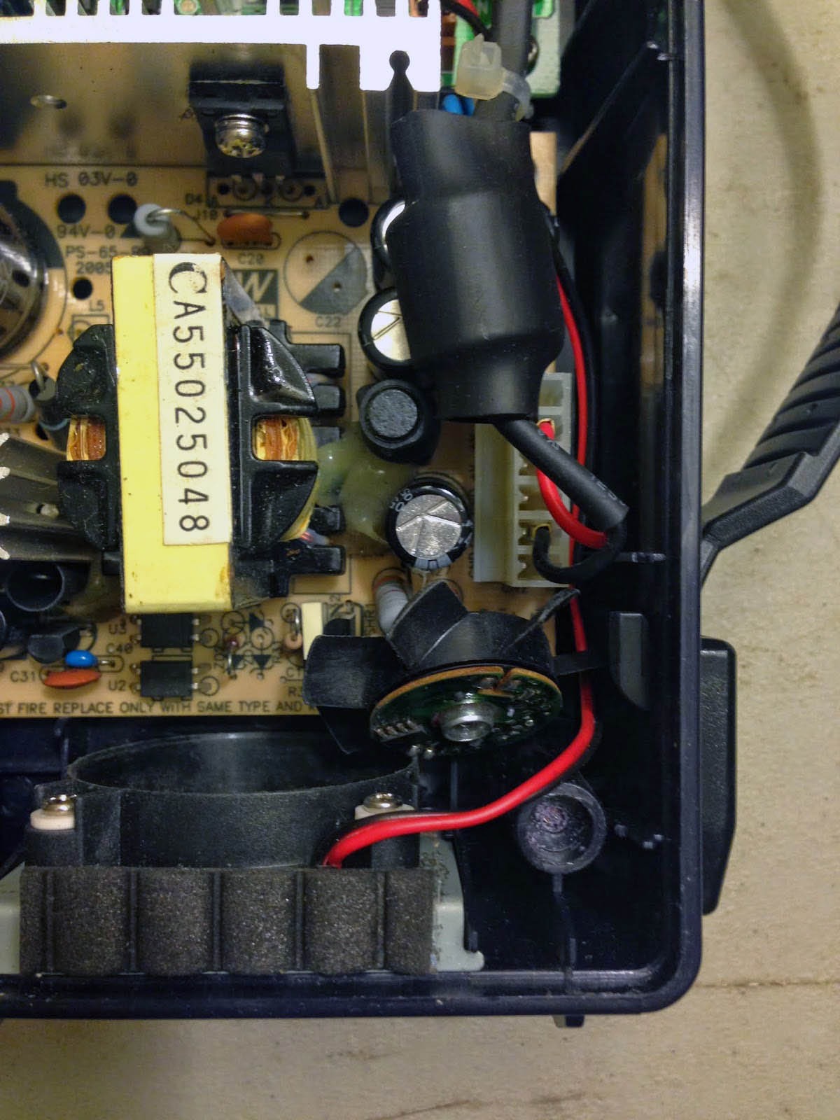 a computer power supply box with a power supply