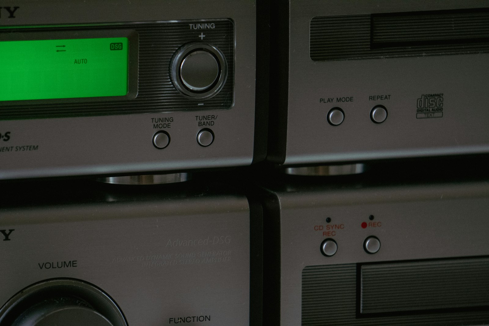 a close up of a radio with a green screen