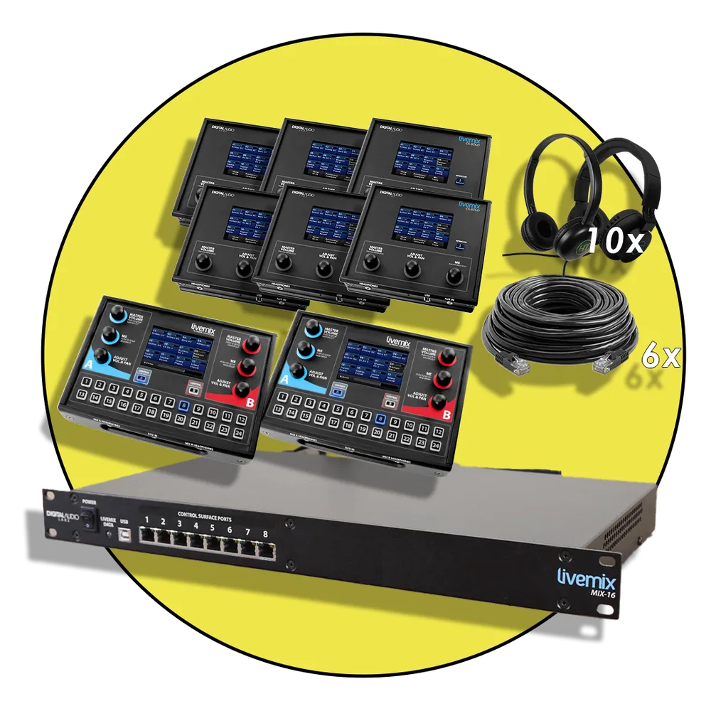 Digital Audio Labs LiveMix Mix-16 Dante Kit with CS-Solo and CS-Duo