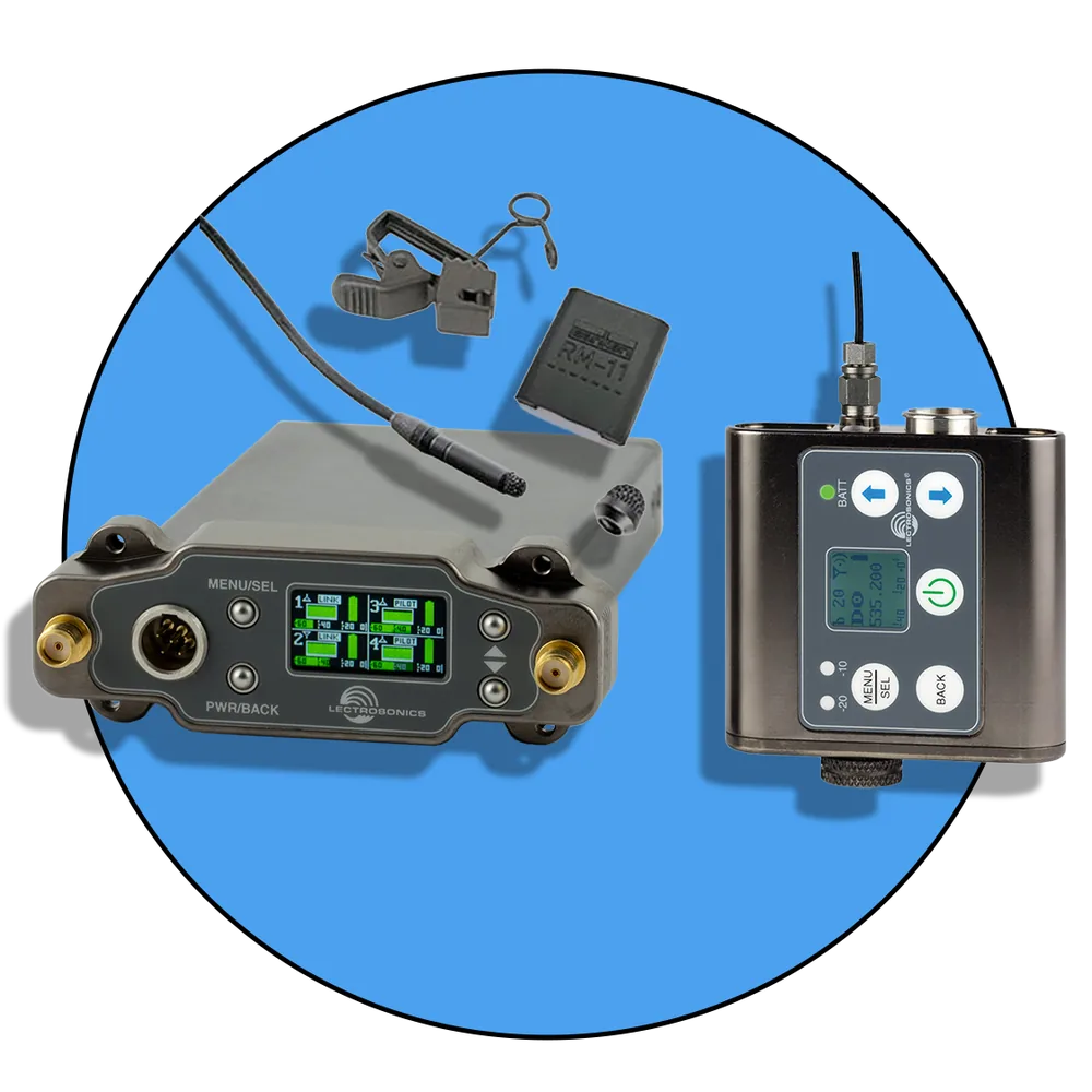 Lectrosonics DSR or DSR4 and SMDWB Wireless Kit